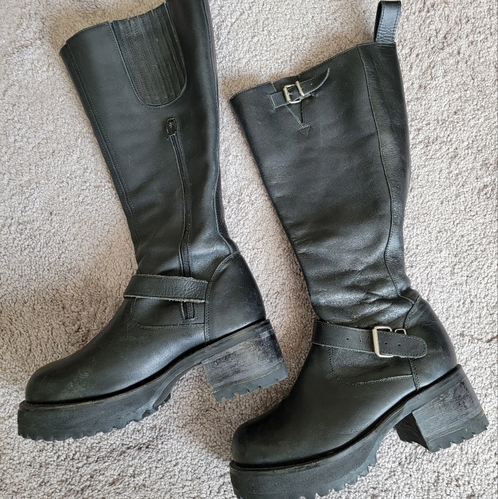 Vintage Knee High Platform Boots